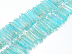 Matte Crystal Quartz Color Light Blue Stick(Egaduated) 8X25-12X5
