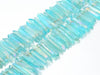 Matte Crystal Quartz Color Light Blue Stick(Egaduated) 8X25-12X5