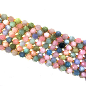 Morganite Lucky Faceted Beads 10mm
