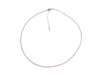 Zircon Pink Super Precision Cut Rounds 2mm Necklace