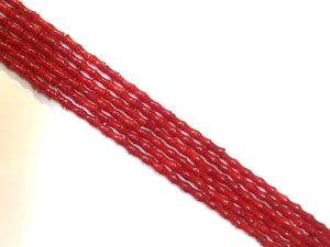 Bamboo Coral Red Cube 4X8Mm