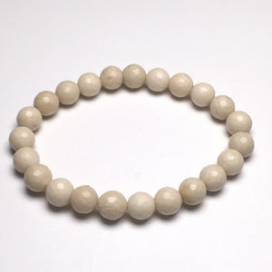 Fossil 8mm Faceted Beads Bracelet