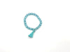 Cat Eye Stone Light Blue Tassel Bracelet 8Mm