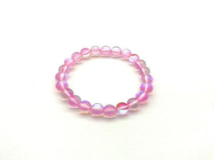 Candy Color Glass Baby Pink Bracelet 8Mm