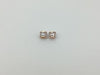 Zircon Rose Gold Metal Parts 10X8Mm