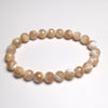 Natural MOP 8mm Faceted Beads Bracelet