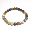 Flower Jade 8mm Faceted Beads Bracelet