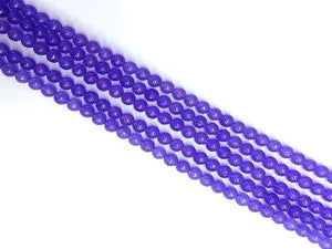 Color Jade Purple Round Beads 6Mm