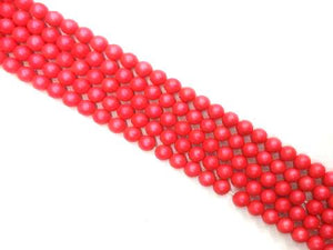 Matte Shell Pearl Rose Round Beads 10Mm