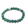Green Sardonyx 8mm Faceted Beads Bracelet