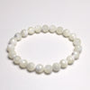 Bleached MOP 8mm Faceted Beads Bracelet
