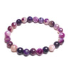 Purple Sardonyx 8mm Faceted Beads Bracelet