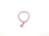 Cat Eye Stone Baby Pink Tassel Bracelet 8Mm