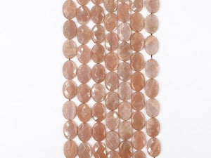 Sunstone Faceted Flat Oval 13X18Mm