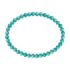 4MM Round Turquoise Magnesite Stretch Anklet 9in