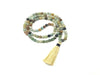 Black Coludy Amazonite Tassel Necklace 108Pcs 8Mm