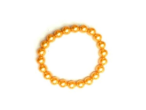 Heat Coloring Shell Pearl Gold Bracelet 8Mm