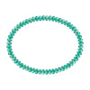 2X4MM Roundelle Turquoise Magnesite Stretch Anklet 9in