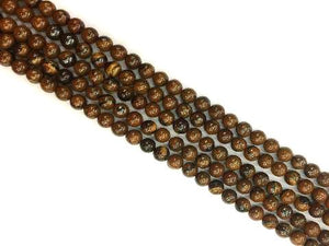 Yeloow Tiger Lron Round Beads 8Mm