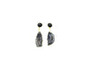 Agate Druzy Black Earring A Pair 18X55Mm