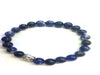 Sodalite Silver Buddha Beaded Bracelet 8Mm