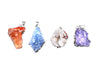 Color Crystal Quartz Druzy Pendant 15X30-25X35Mm