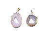 Agate Druzy Pendant 22X40-22X50Mm