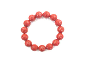 Synthetic Amber Red Bracelet 14Mm