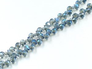 Thunder Polish Glass Crystal Ab Blue Faceted Teardrop 5X7Mm