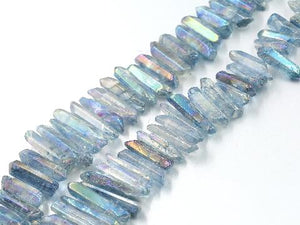 Crystal Quartz Ab Light Blue Stick(Egaduated) 8X25-12X50Mm