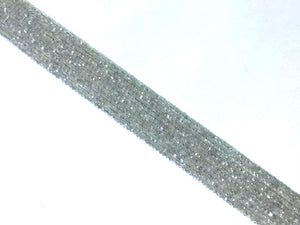 Gray Moonstone Super Precision Cut Faceted Rounds 14 Inch 2.5Mm