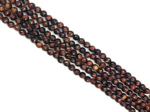 Red Tiger Eye Faceted Rounds 8Mm