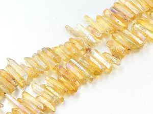 Crystal Quartz Ab Yellow Stick 5X25-8X30Mm