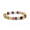 Multi Rutilated Quartz Round Beads Bracelet 8mm