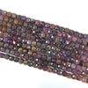 Mixed Ruby Super Precision Cut Cube 4x4mm