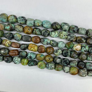 African Turquoise Tumble Nugget 10-12mm