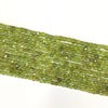 Peridot Super Precision Cut Cube 4x4mm