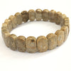 Coral Fossil Faceted Oval 8X14mm Bracelet
