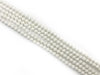 Lava Stone Ab White Round Beads 8Mm