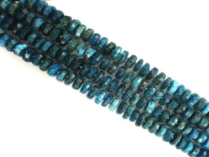 Apatite Faceted Roundel 6X12Mm