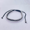 Silver Color Copper Round Beads Slide Bracelet 4mm