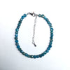 Apatite Super Precision Cut Cube 4x4mm bracelet