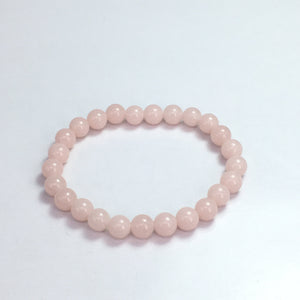Pink Glow In The Dark Round Beads Bracelet 8mm