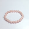 Pink Glow In The Dark Round Beads Bracelet 8mm
