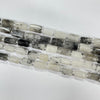 Black Rutilated Quartz Irregular Tube 7X12-8X14mm