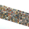 Polychrome Jasper Faceted Puff Coin 6mm