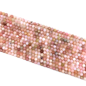 Pink opal Faceted Beads 5mm
