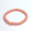 Watermelon Red Glow In The Dark Round Beads Bracelet 8mm