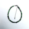 Ruby Zoisite Super Precision Cut Cube 4x4mm bracelet