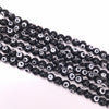Black Coloured Glaze Evil Eye Round Beads 10mm